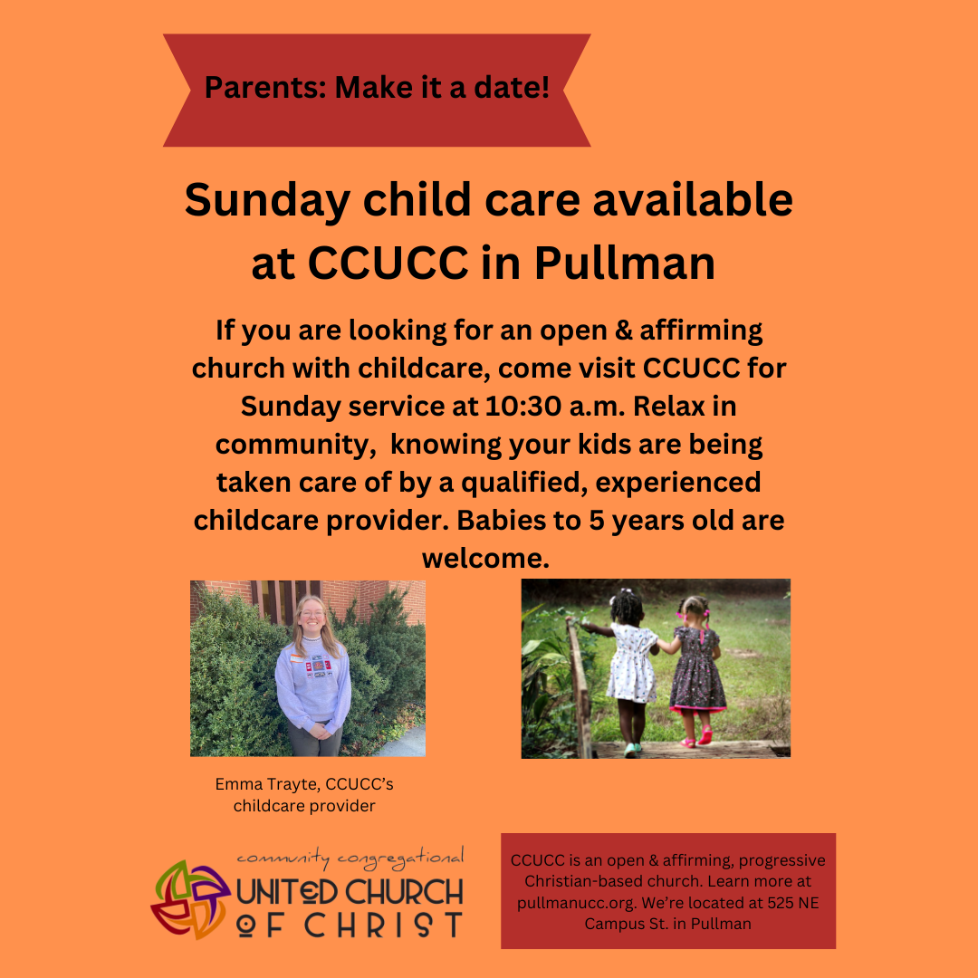 Parents:  Make it a date. Childcare available on Sundays