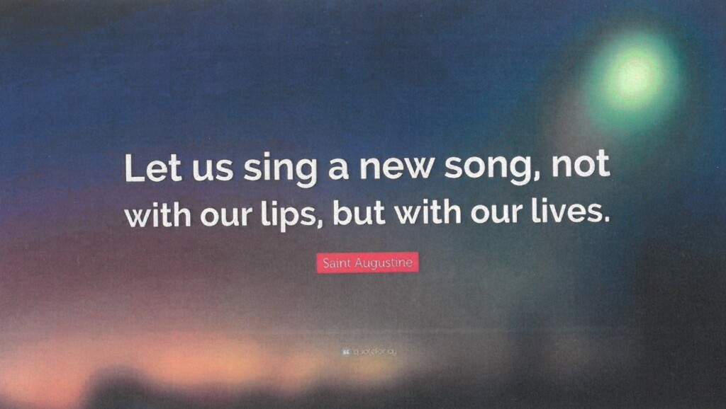 Let Us Sing A New Song